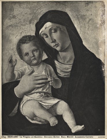Anderson — Bergamo - La Vergine col Bambino - Giovanni Bellini. Racc. Morelli - Accademia Carrara. — insieme